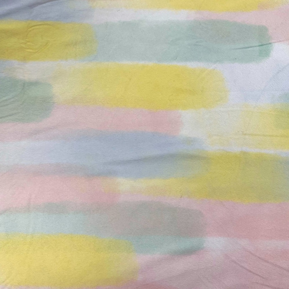 Plush BABY BLANKET - Cloud Island * Unisex BRUSHSTROKES pattern 30x40 Super Soft - Picture 4 of 12